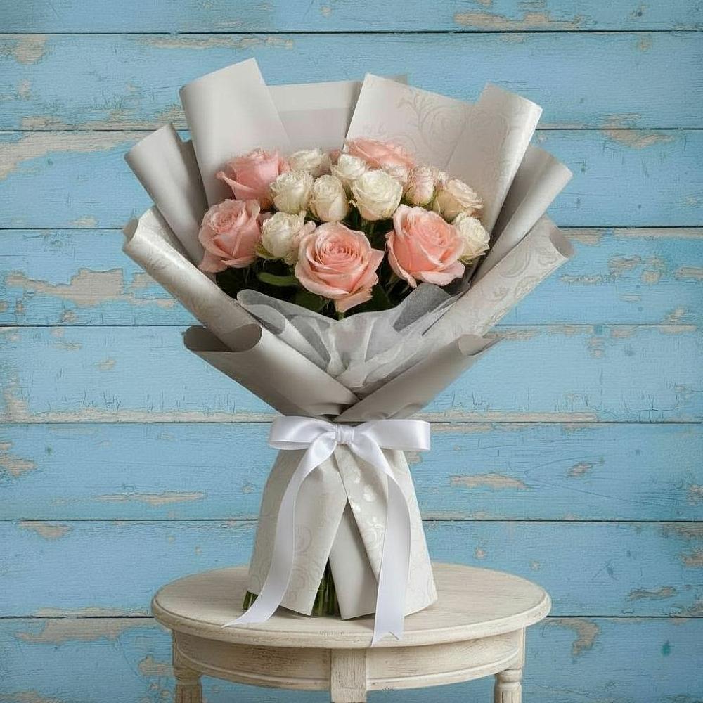 Букет цветов из: Розы в Прогресс