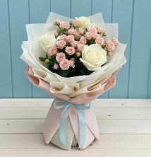 Букет цветов из:  Розы в Прогресс