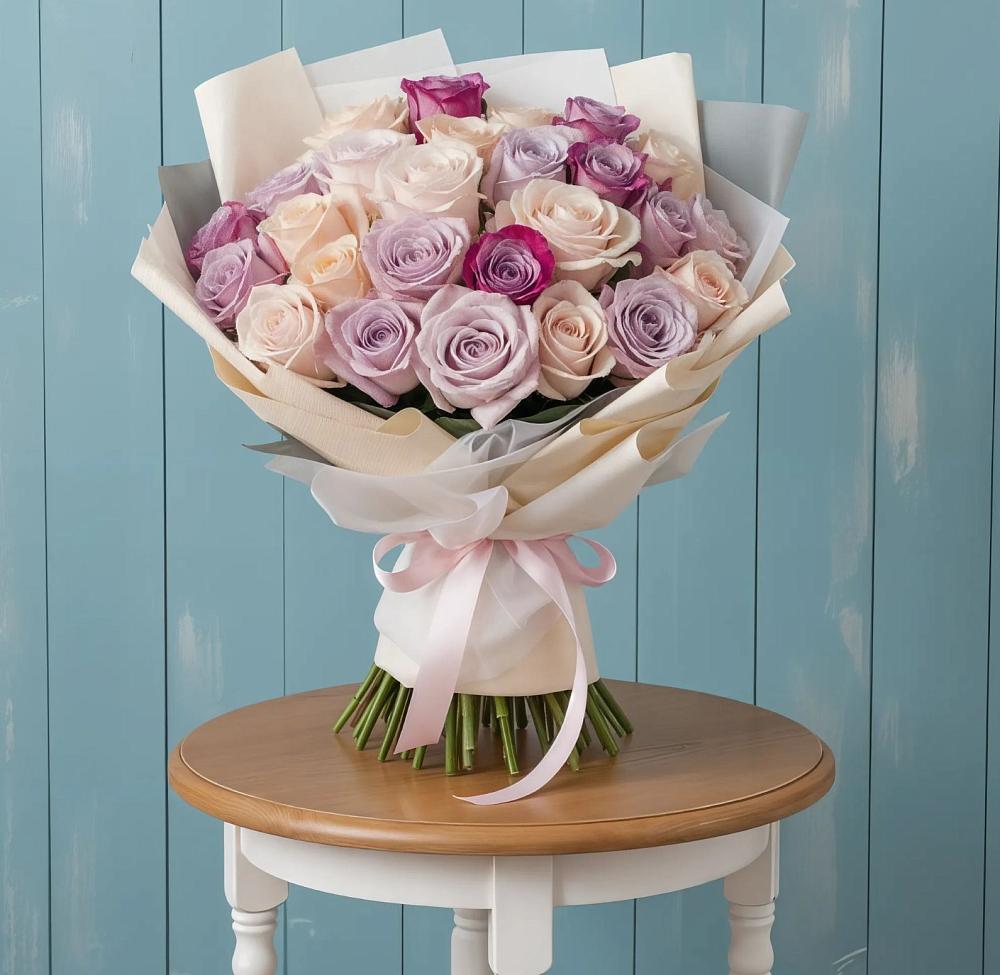 Букет цветов из: Розы в Прогресс