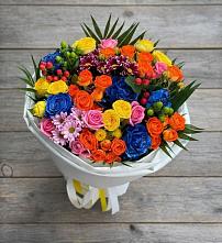 Букет цветов из:  Розы и Хризантемы в Прогресс