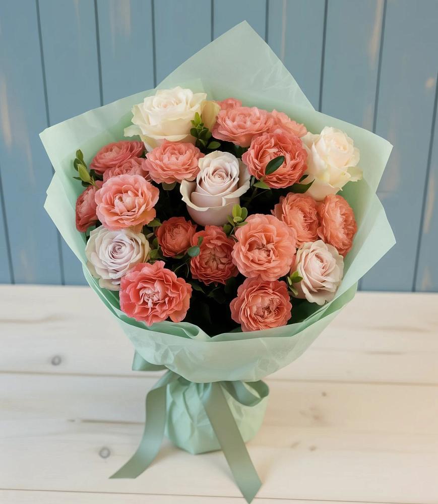 Букет цветов из: Розы в Прогресс