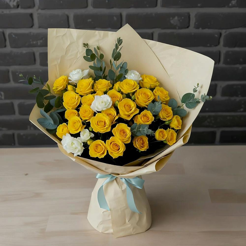 Букет цветов из: Розы в Прогресс