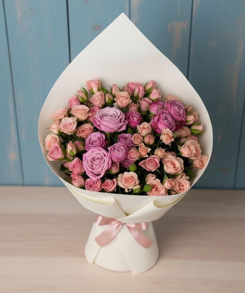 Букет цветов из: Розы в Прогресс