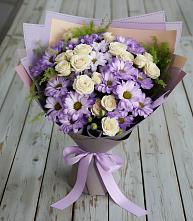 Букет цветов из:  Хризантемы и Розы #REPLACE_PRED# Прогресс