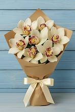 Букет цветов из:  Орхидеи и Розы в Прогресс